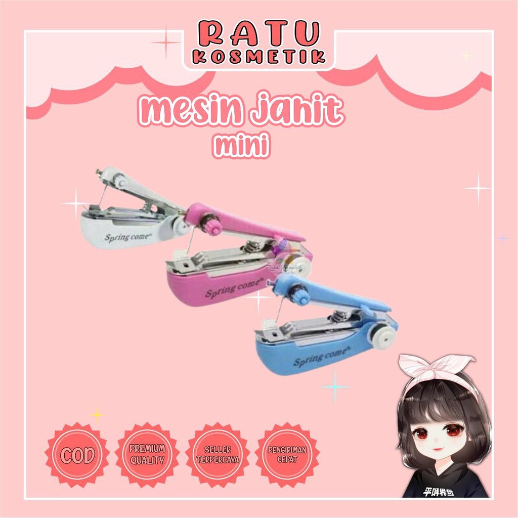 ❤ RATU ❤ Set Alat Jahit Besar | Peralatan Lengkap + box Benang isi 12 | 10 | Mesin Jahit Mini Portable