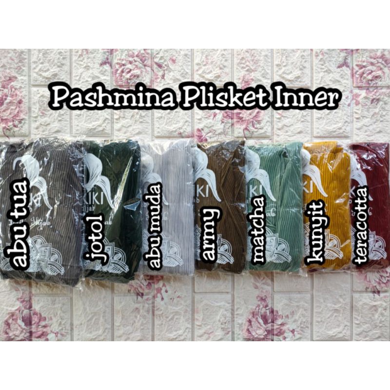 [PASMINA PLISKET INNER]••pasmina plisket polos••pasmina plisket inner Ceruty
