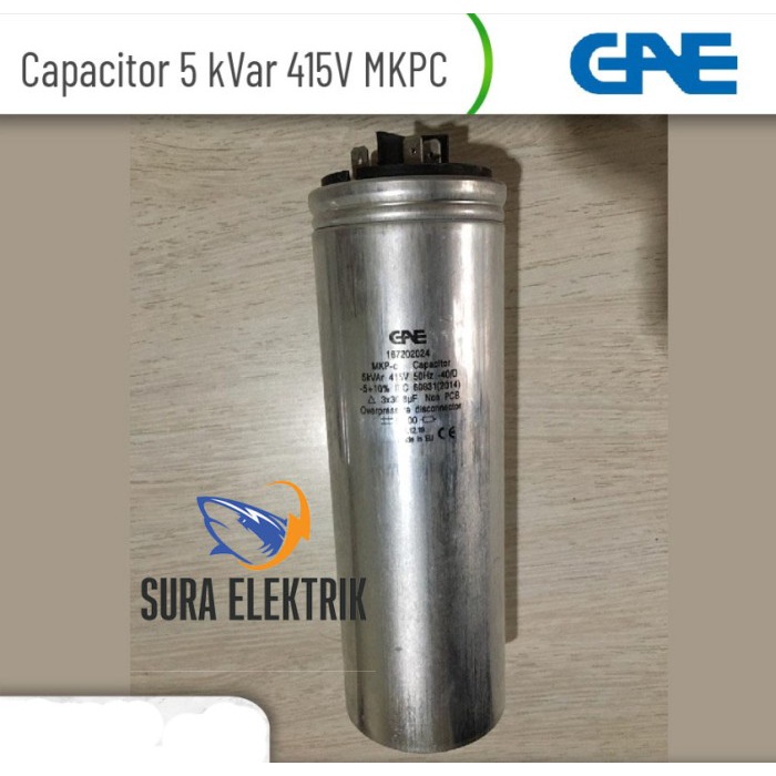 Kapasitor 5 KVAR 3P 415V MKP-c Eco GAE