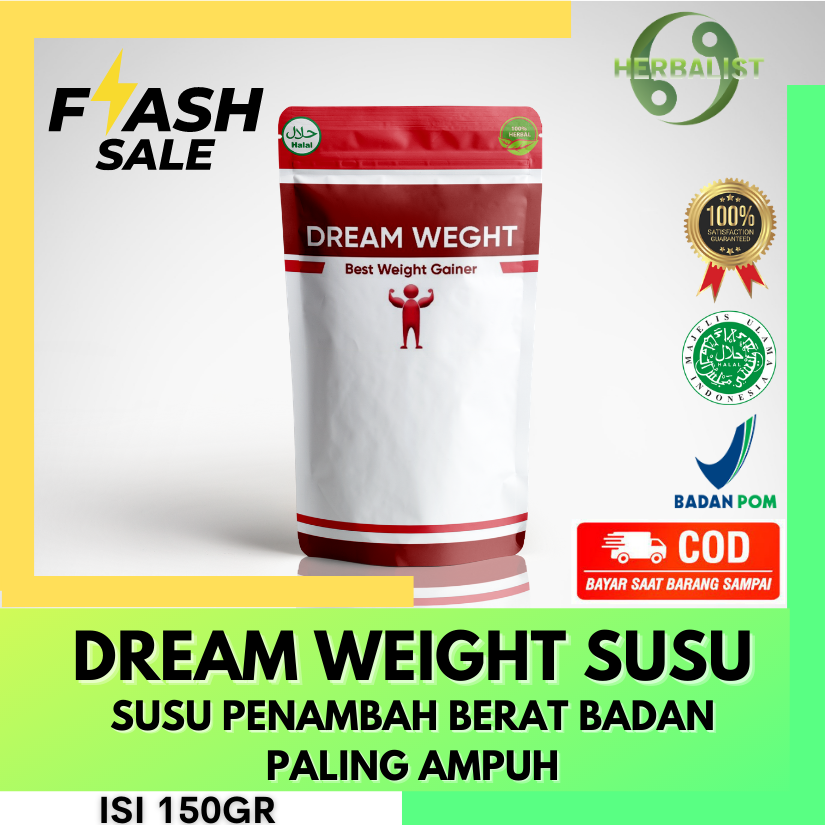 DREAM WEIGHT - Suplemen Penambah Nafsu makan Tanpa Efek Samping / penambah berat badan pria