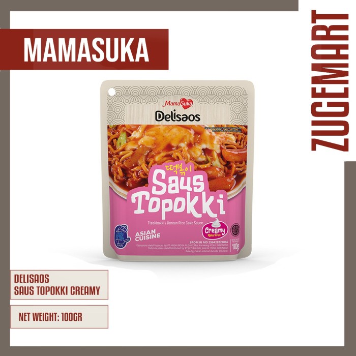 

MamaSuka Delisaos Topokki Creamy Topping Instant 100 gr