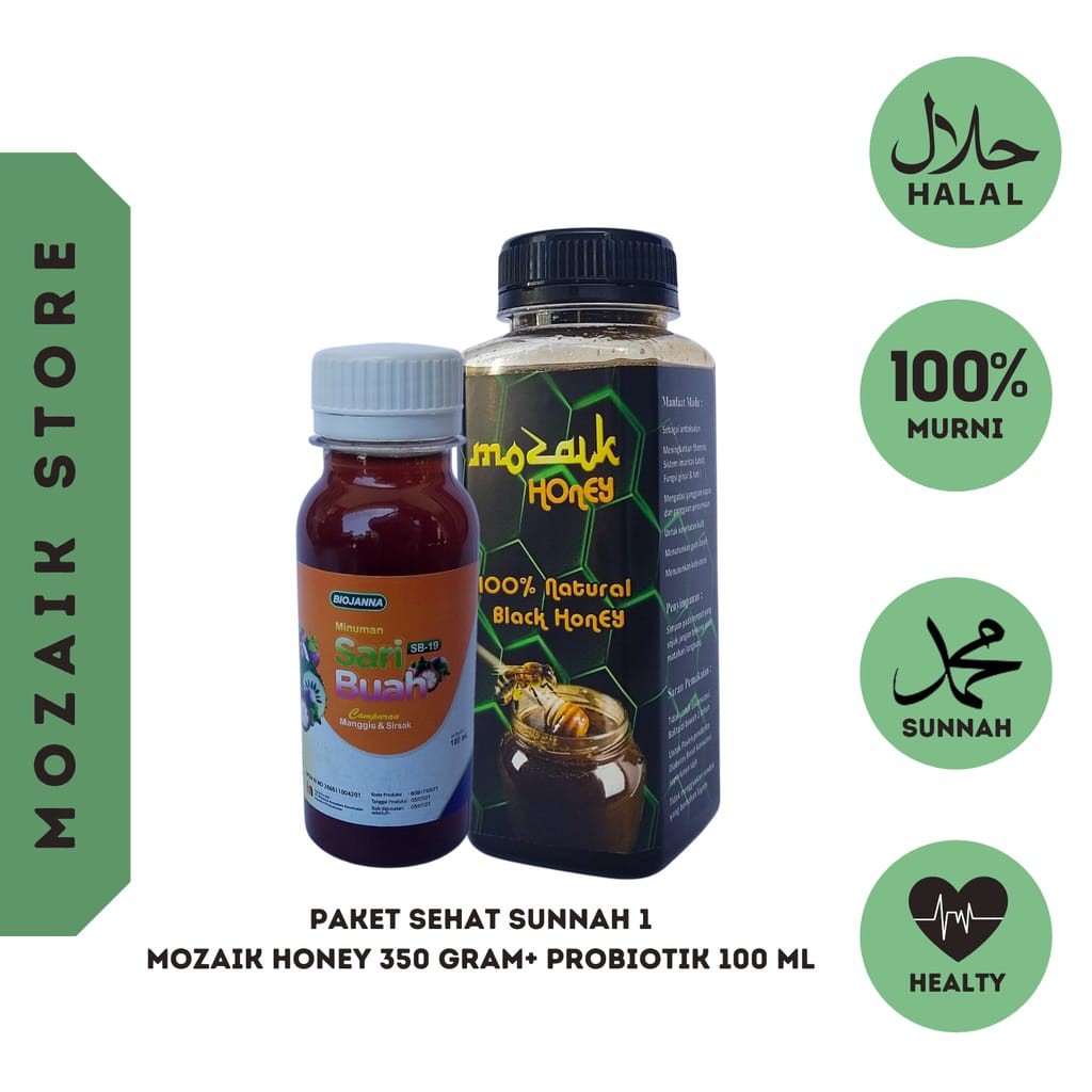 

MADU HITAM LIAR MURNI 350 GRAM + PROBIOTIK (PAKET SEHAT SUNNAH 1)