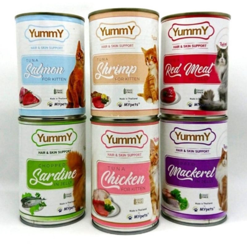 Yummy Cat Kaleng Kitten Adult All Variant 400gr Kucing basah wet