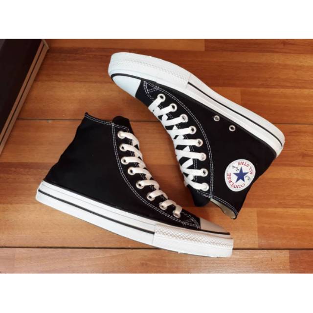 CONVERSE HIGH CLASSIC BLACK WHITE UNISEX PREMIUM BNIB MADE IN VIETNAM  SIZE 37/38/39/40/41/42/43/44