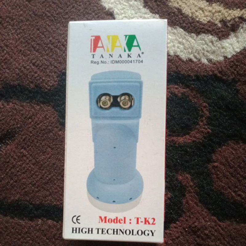 LNB DUAL OUT TANAKA ku band/parabola mini(UNTUK 2 RECEIVER)