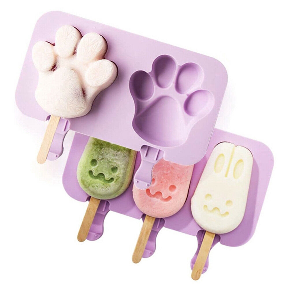 Cetakan Bahan Silikon Food Grade Bentuk Kartun Untuk Membuat Es Krim Popsicle Shopee Indonesia