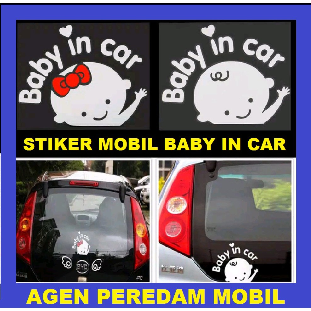 STIKER BABY IN CAR