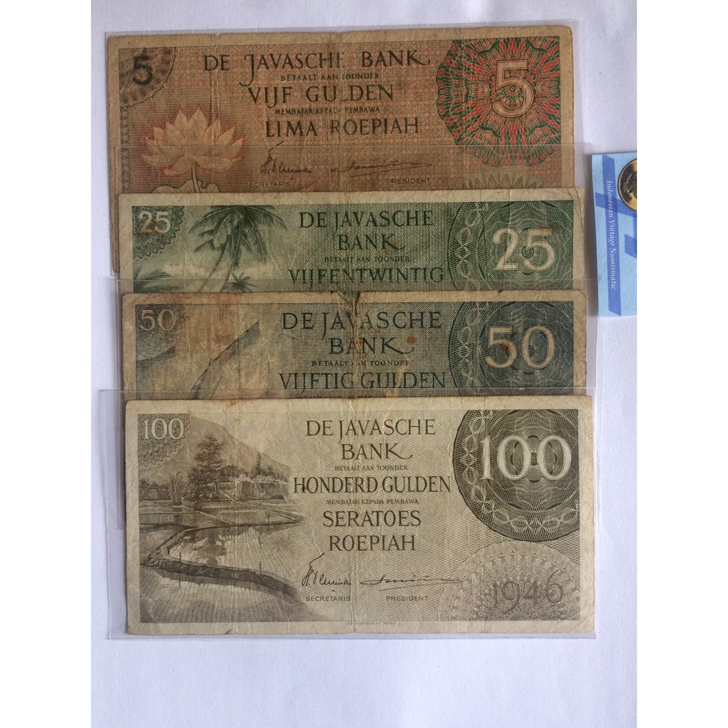 paket uang kuno gulden 1946
