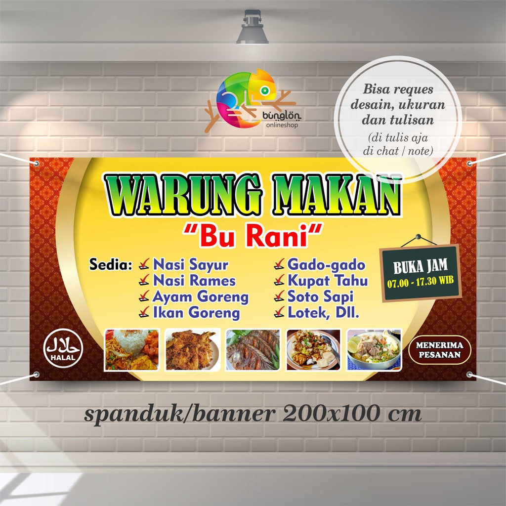 desain gambar spanduk rumah makan
