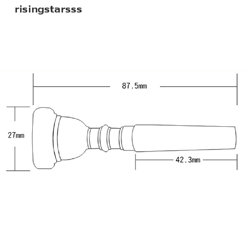 Rsid Span-new Terompet Mouthpiece Vincent Bach 351seri Standard Terompet Corong Jelly