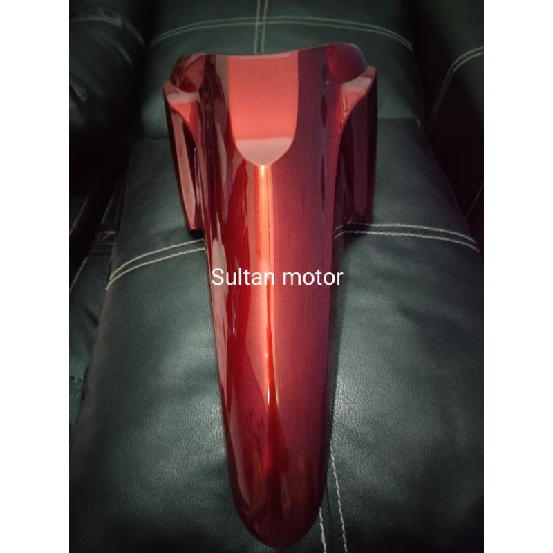 sepakbor depan Supra x 125 merah maroon