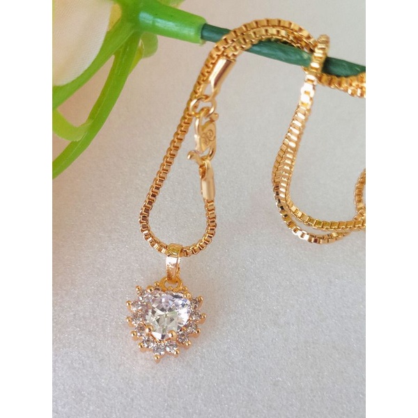 Kalung Xuping Permata Lapis Emas Kalung Love Permata