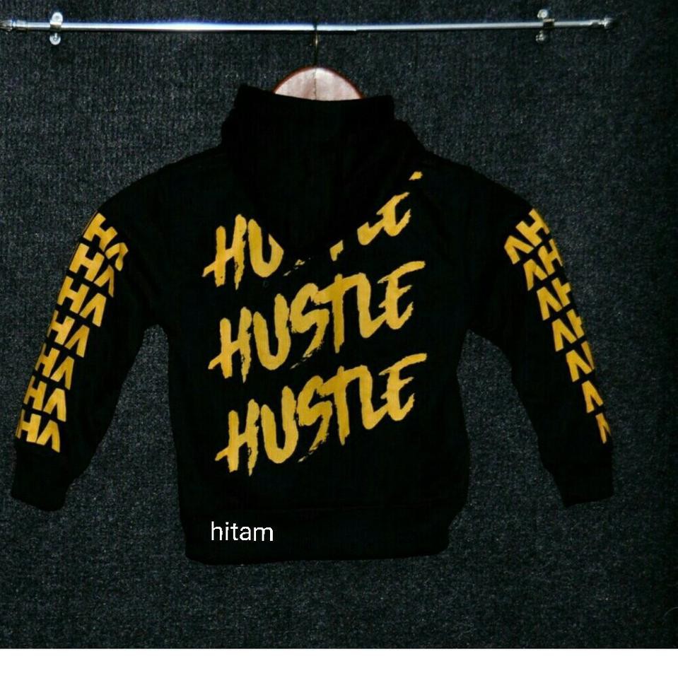 (ORIGINAL) Sweater Hoodie AHHA Kids / Jaket AHHA Anak Usia 7-14 Tahun Warna Hitam Dan Navy>