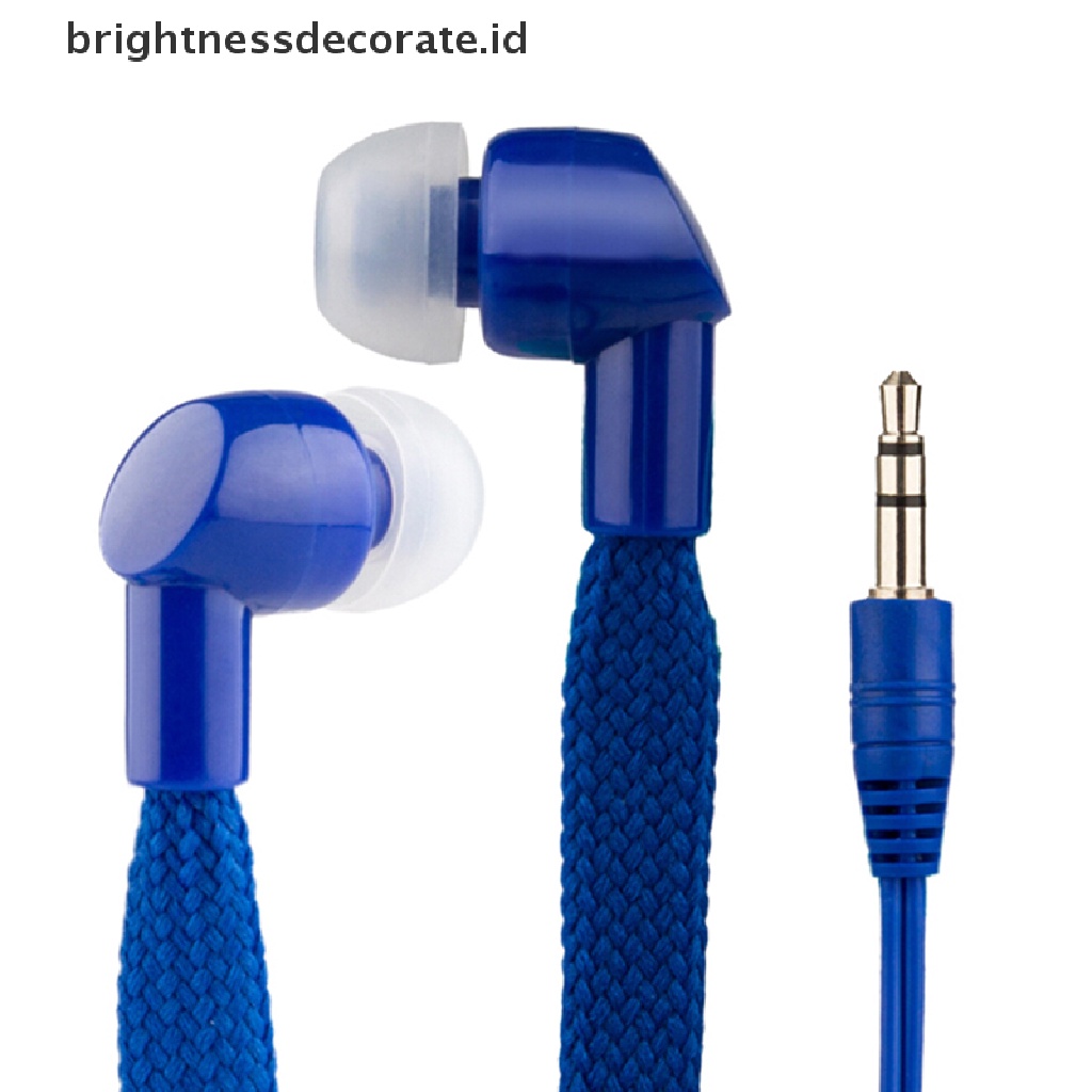 (Birth) Headset Earphone Earbuds Stereo Super Bass Desain Tali Sepatu Untuk Lari