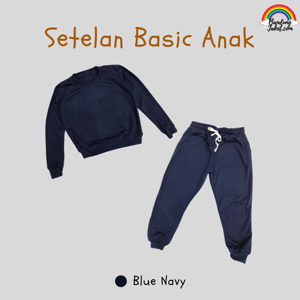 Setelan Basic+Celana JogerAnak II Celana Joger Anak + sweater Basic