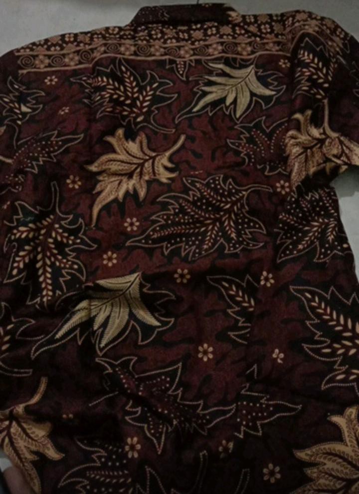 Kemeja Batik Pria Lengan Panjang Size M L Xl Xxl Bswart Batik Hrb026 Kenango Hem Panjang Padi