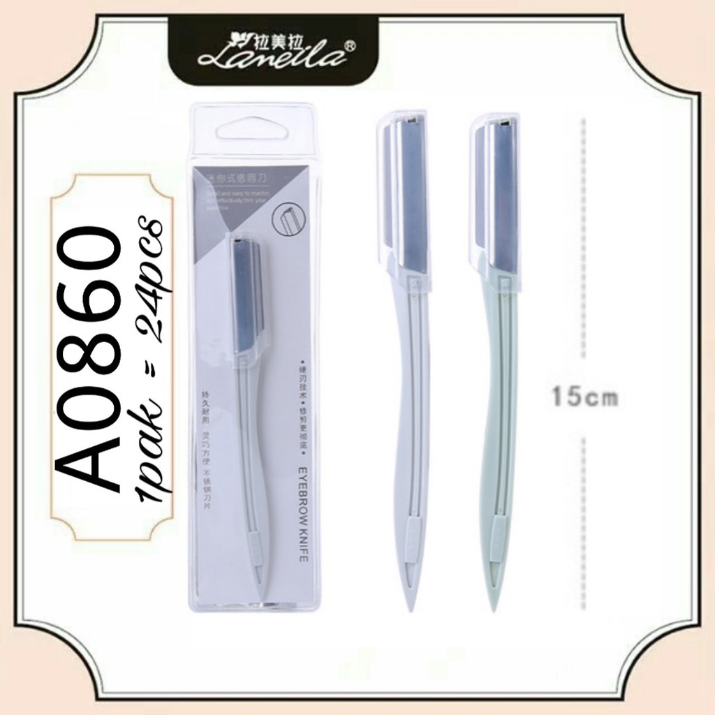 eyebrow razor cukuran alis pisau cukur alis silet tajam A0860