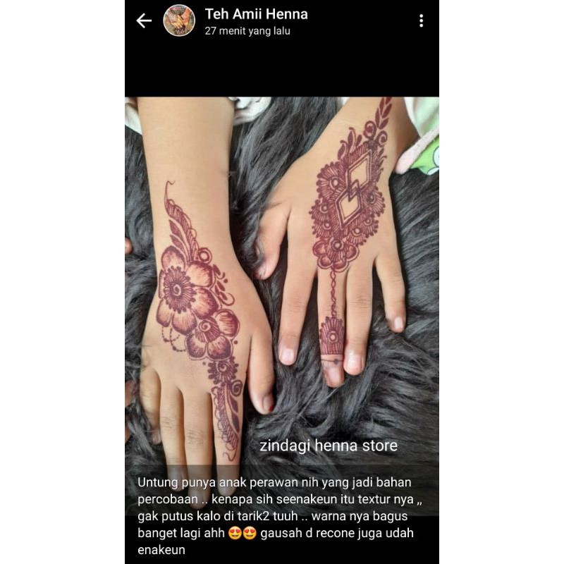 HENNA INSTAN JANNATI HENNA RACIK HENNA MURAH