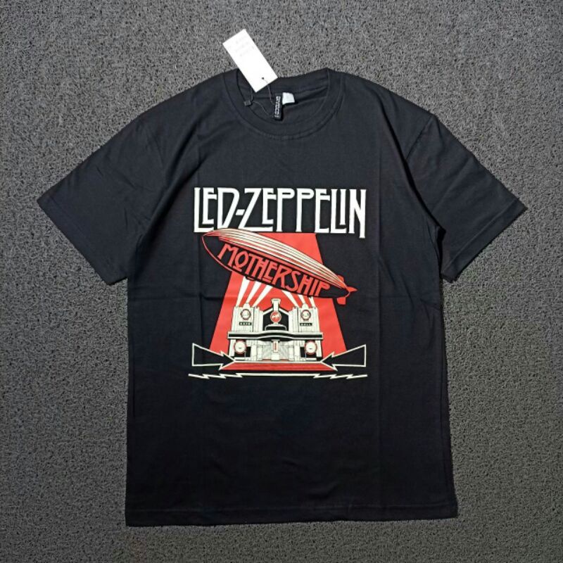 [COS]Tee Hitam Pendek H&M LED-ZEPPELIN Quality Product+Tag label