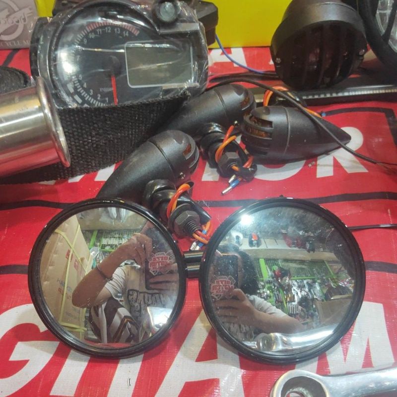 spion retro bulat custom japstyle