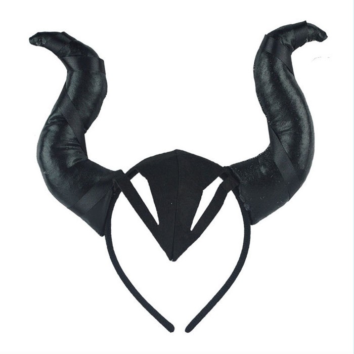 HBMF bando tanduk maleficent monster headband cosplay halloween