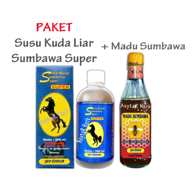 Paket Susu Kuda Liar Sumbawa Super Dan Madu Sumbawa Prima Herbal