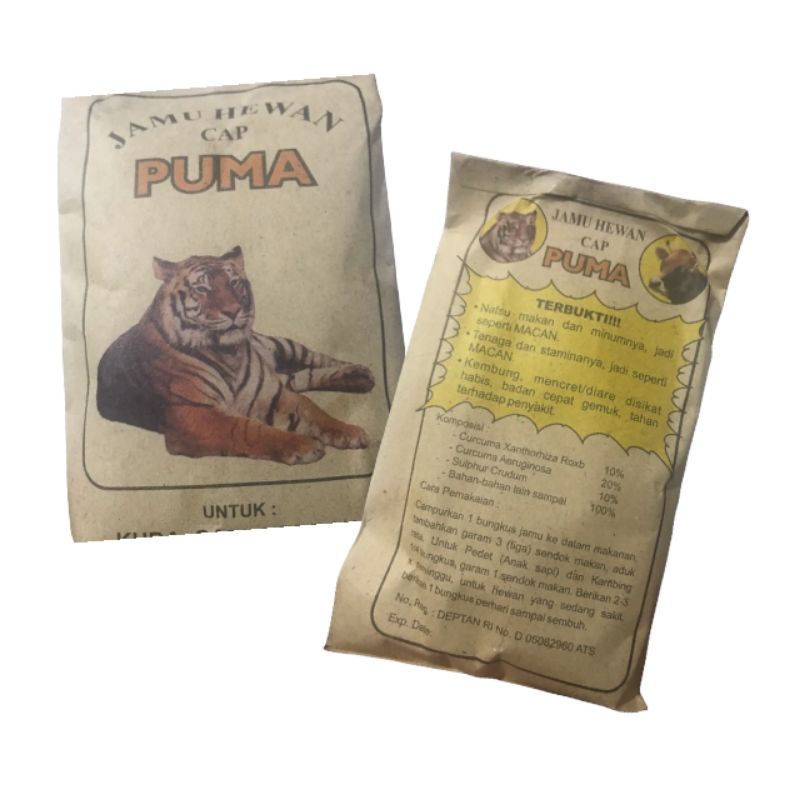 Jamu Hewan / JAMU HEWAN CAP PUMA UNTUK SAPI KAMBING & DOMBA