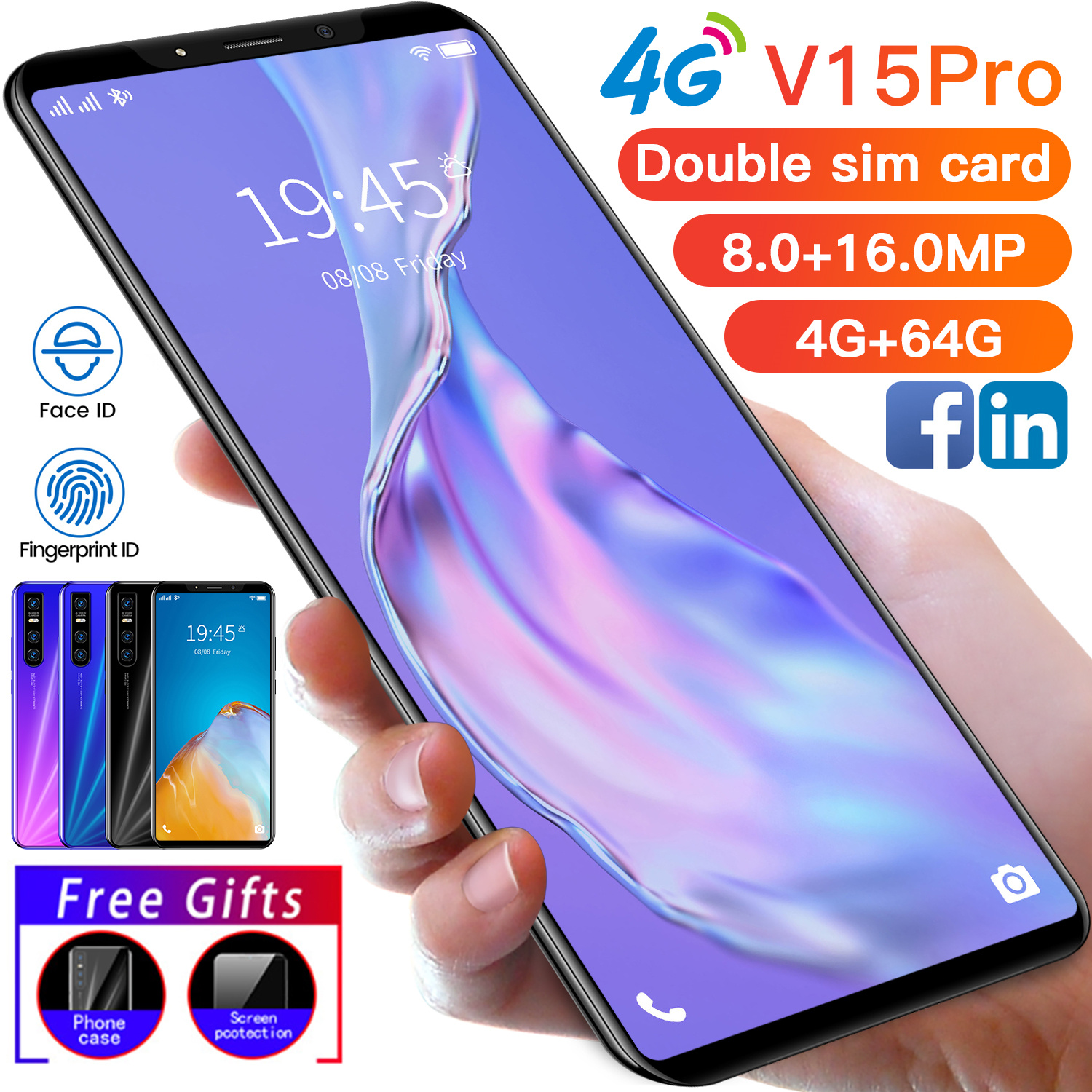 4Gã€hp murah cuci gudangã€'V15/V15pro RAM 4GB + 64GB ROM