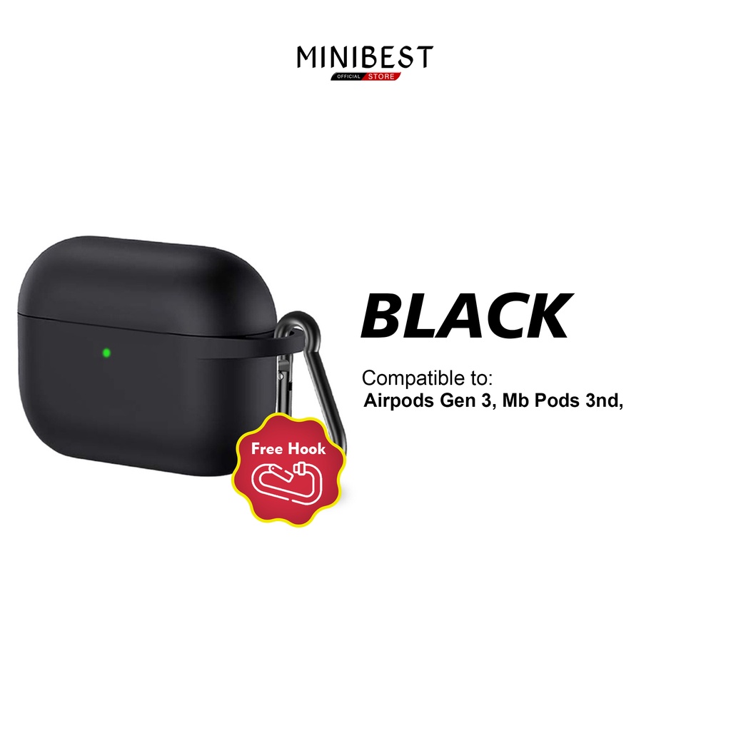 MINIBEST Case / Casing MB_Pods 3rd Generation (Premium Silicone Softcase + Free Hook) by minibest Indonesia-6