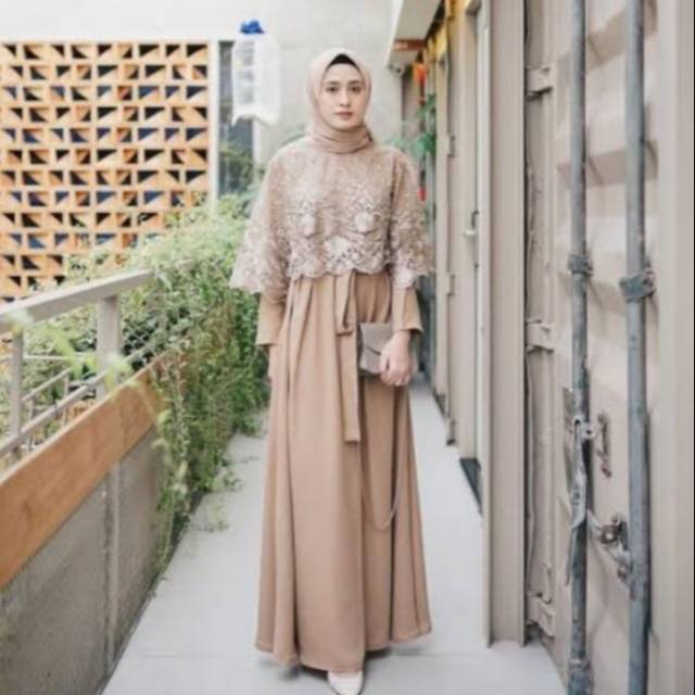 Baju gamis brokat