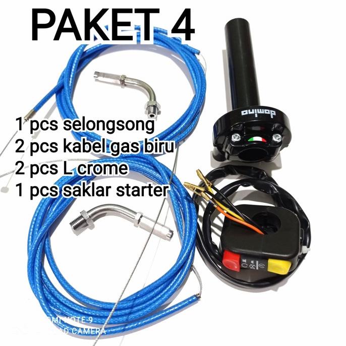 SELONGSONG GAS SPONTAN DOMINO PLUS L KABEL SAKLAR / BIRU ironh08 Ayo Beli