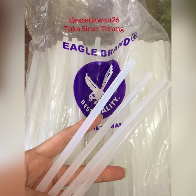 

Lem lilin kecil merk eagle per biji - refill glue gun kecil lem tembak