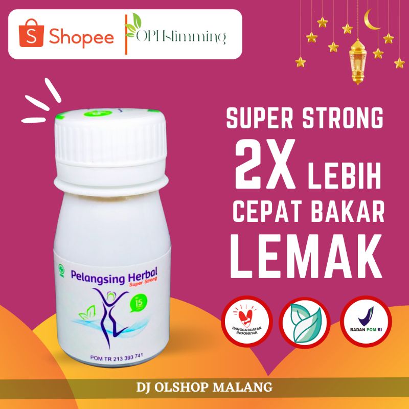 obat diet pelangsing ampuh peluntur lemak pelansing herbal bpom oph sliming super strong