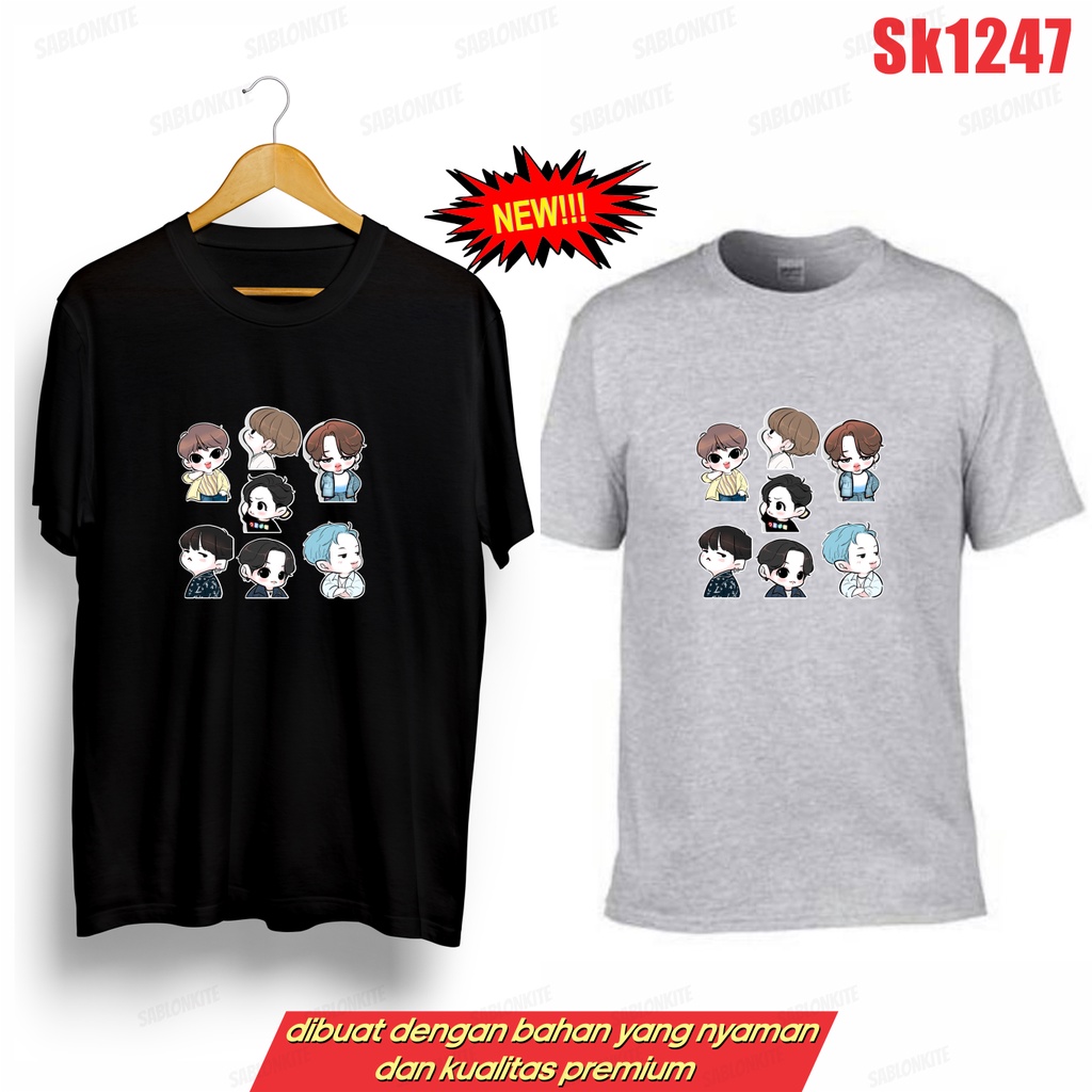 MURAH!!! KAOS KPOP CARTOON SK1247 UNISEX ADA KAOS ANAK