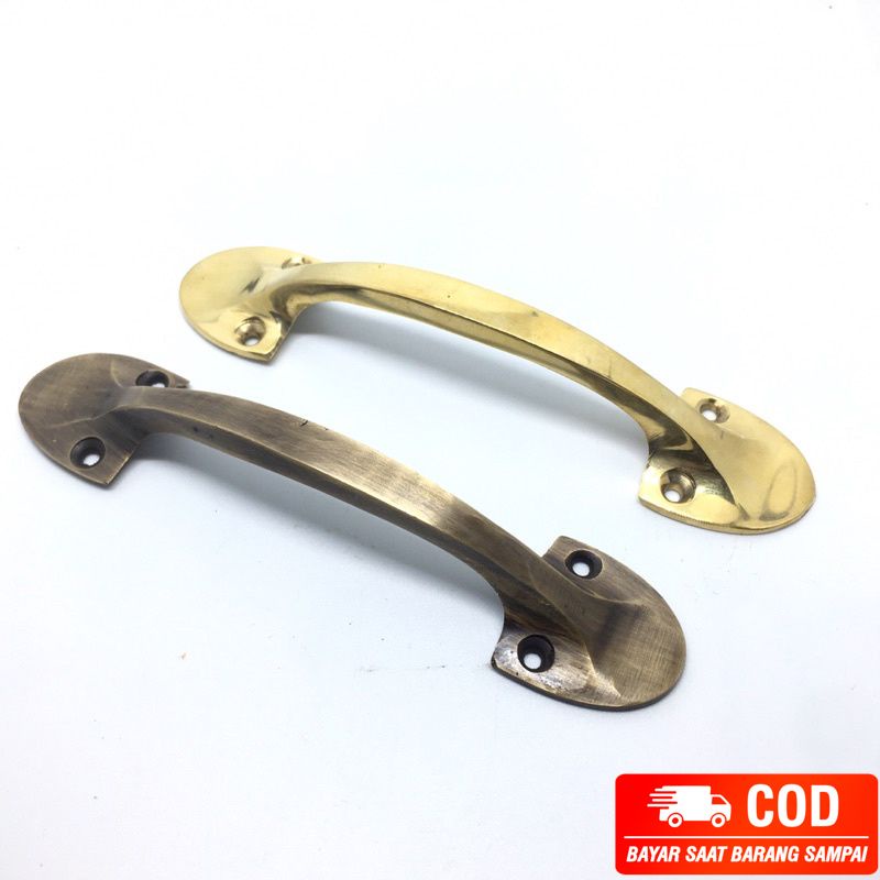 Tarikan laci lemari buffet cabinet pull brass tipe klasik Grade A