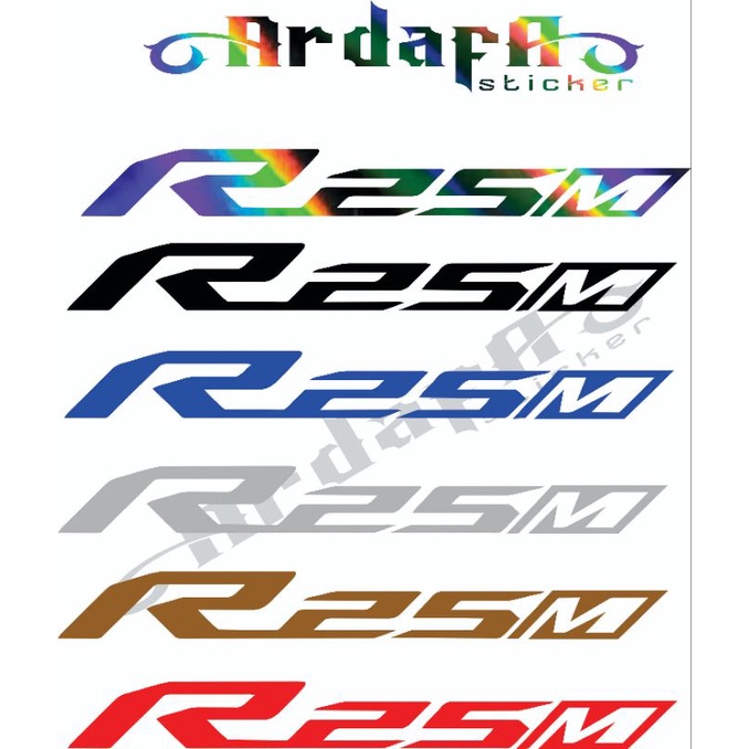 Sticker R25M stiker cutting