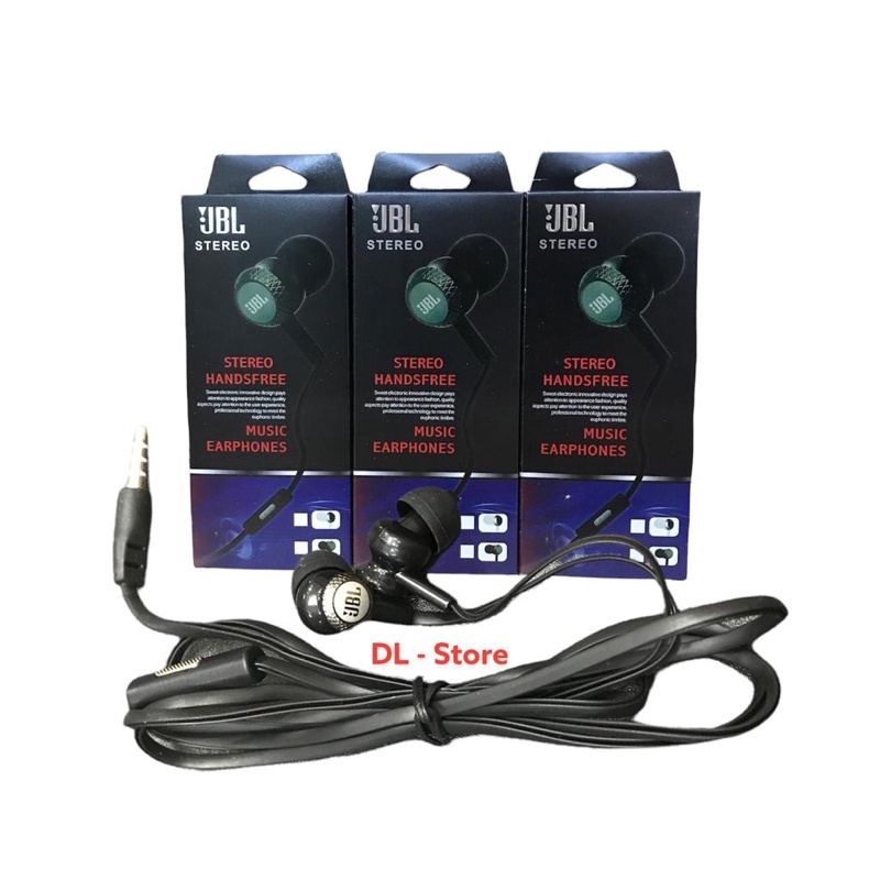 HEADSET 001 + MIC STEREO EXTRA BASS HF SUARA BAGUS PACKING IMPORT