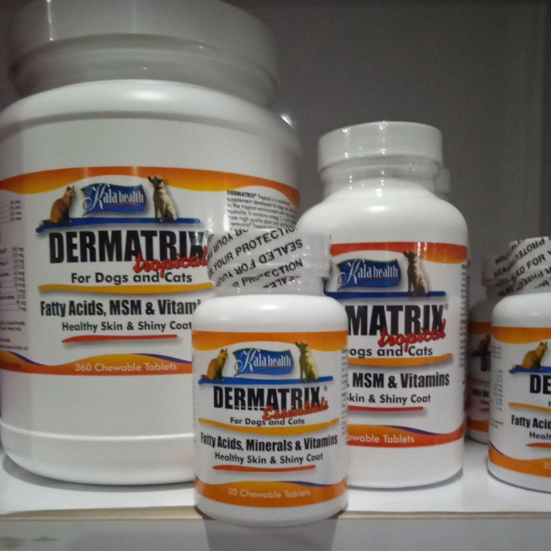 dermatrix essential 30 tab - vitamin bulu kucing dan anjing