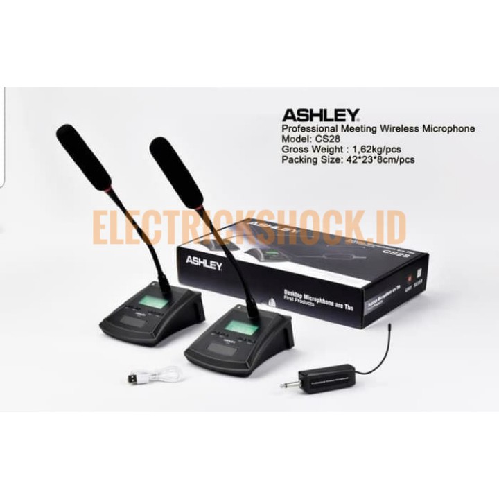 MIC WIRELESS PODIUM ASHLEY CS28/CS 28 SINGLE MIC MEJA