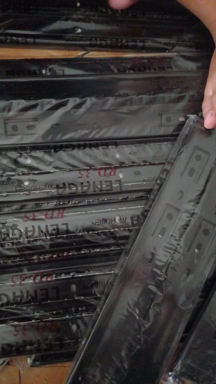 Uk. 450 Mm - Rel Laci (hitam) Full Extension / Double Lenaga Rd-35