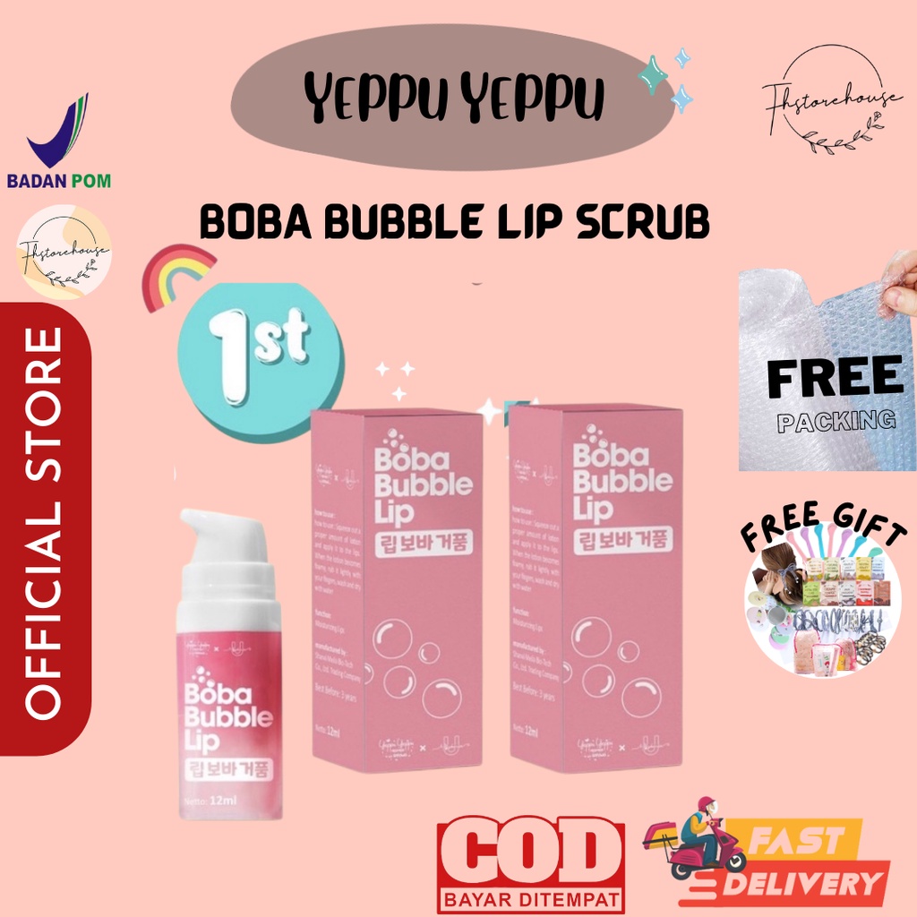 [BUY 1 GET 1 GIFT] READY BOBBA BUBBLE LIP YEPPU LIP BUBBLE BOBA YEPPU RAECCA GLOW UP TINT Confident Brave Strong Lippie Serum