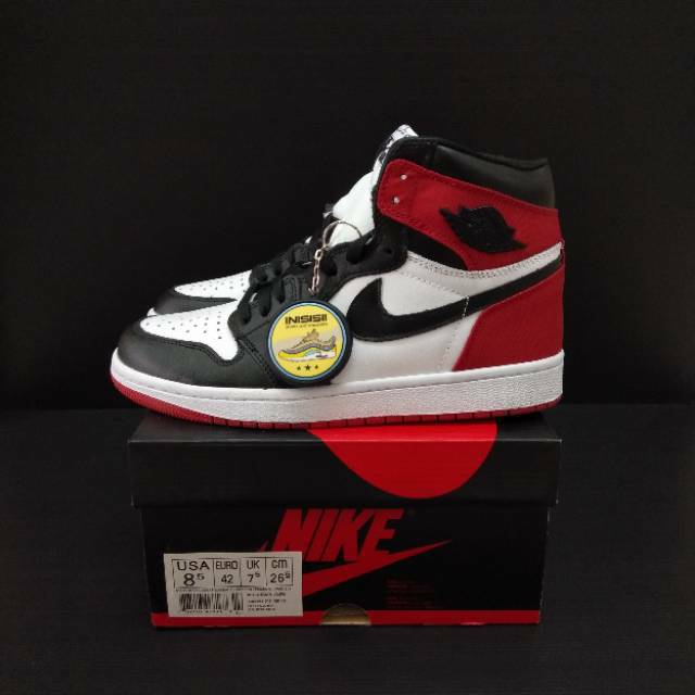 nike air jordan 1 black white red