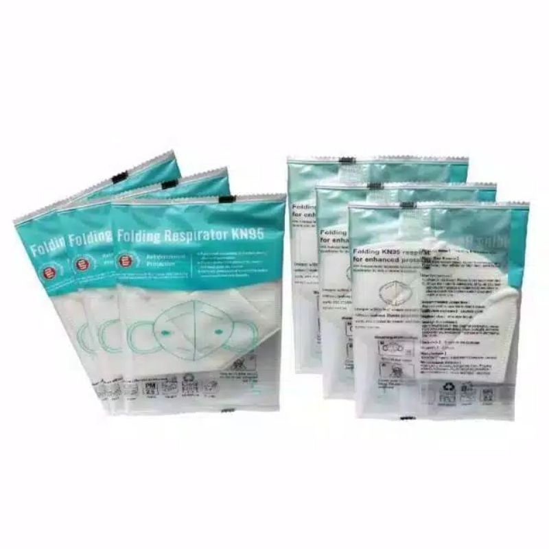 MASKER KN95 5ply murah (Segel platik pabrik NO Kontaminasi Tangan)