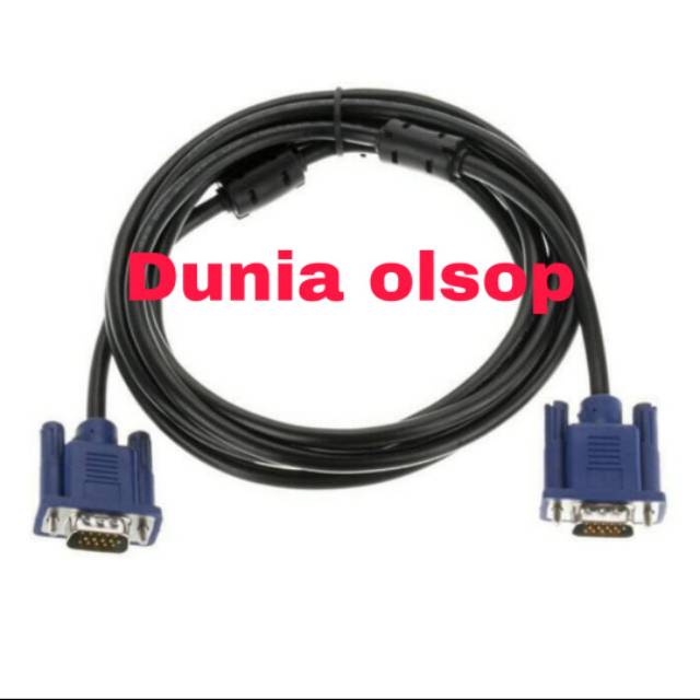Kabel vga proyektor 1,5meter KABEL VGA PROYEKTOR TV LED LCD LAPTOP KOMPUTER