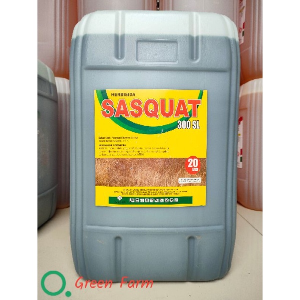 Herbisida Sasquat 300 SL 20ltr Herbisida Kontak Paraquat 300SL Basmi Rumput Sampai Kering