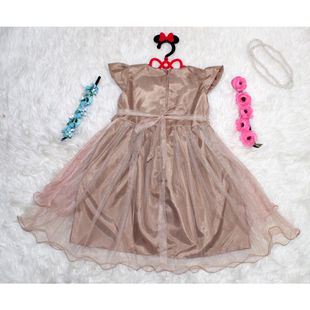 Dress Kids Jinny/Gaun Pesta Anak Kasual Motif Brukat/ Terusan Dress Anak Umur 1-5 Tahun/ Mini Midi Dress Best Seller