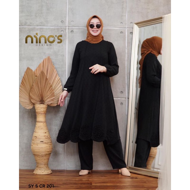 Ready Stelan Tunic dan Celana SY-S-CR-0201 ori by ninos design