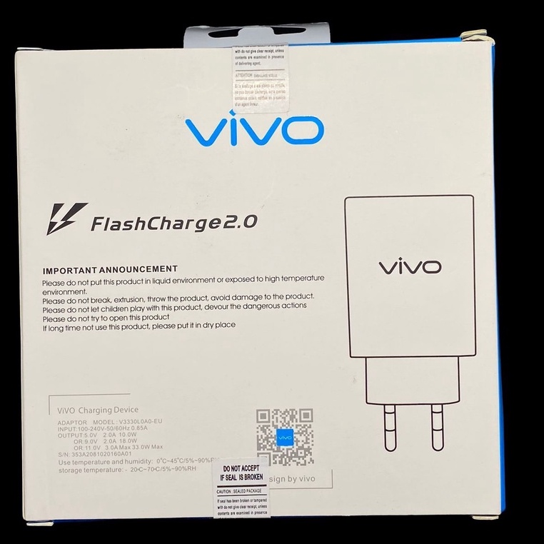 Charger VIVO 33W X30 Tipe C Flash Charge 2.0 Carger Casan