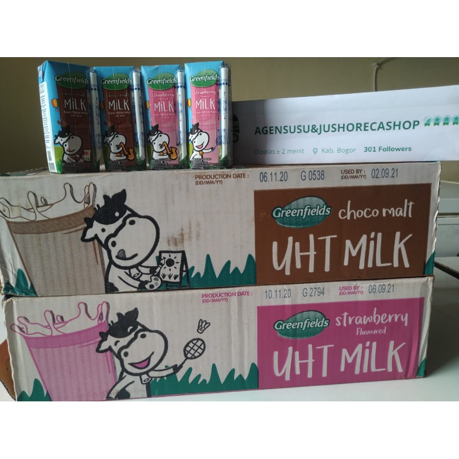 

Susu Greenfields UHT 125 ml x 40 pcs karton grosir greenfield 125ml