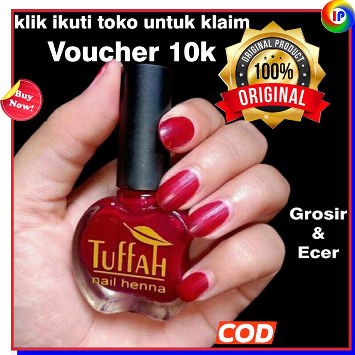 kutek halal muslimah Tuffah  nail henna cat  kuku  inai kuku  